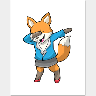 Fox as Secretary at Hip Hop Dance Posters and Art